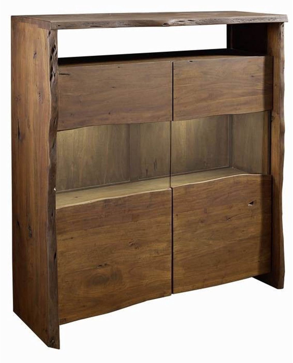 MASSIVMOEBEL24.DE highboard PURE ACACIA #205 bruin 131 x 147 x 45 cm