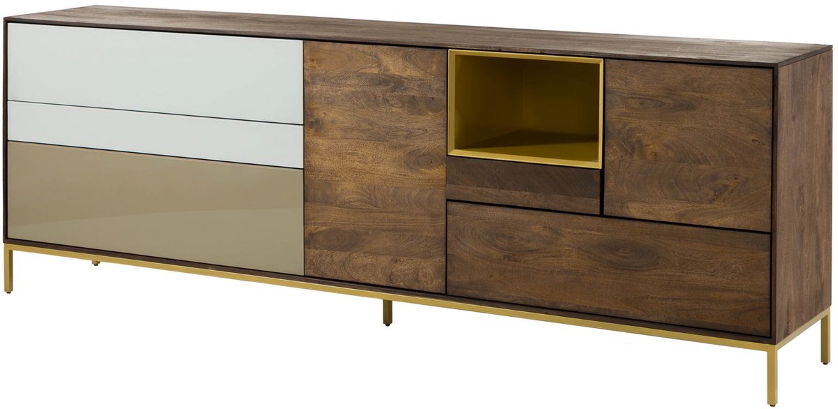 MASSIVMOEBEL24.DE dressoir CHICAGO #106 bruin 240 x 85 x 45 cm