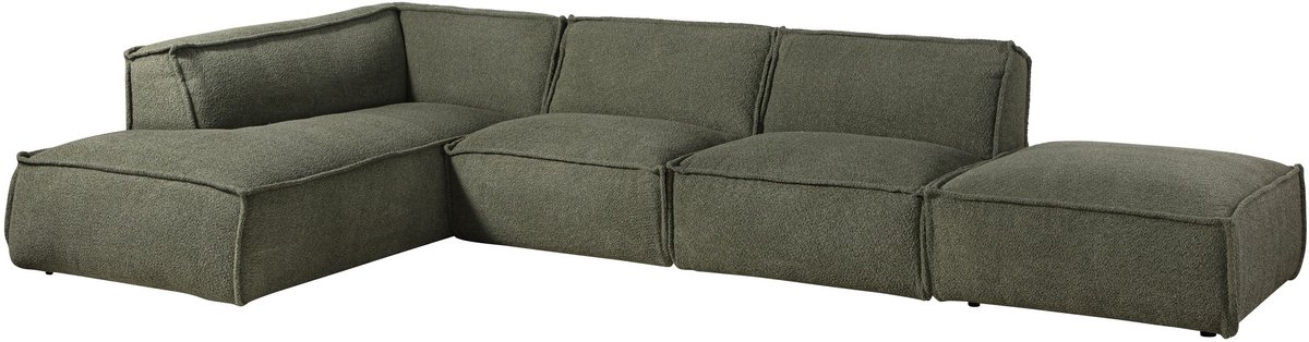 MASSIVMOEBEL24.DE hoekbank SOFAS groen 285 x 79 x 220 cm