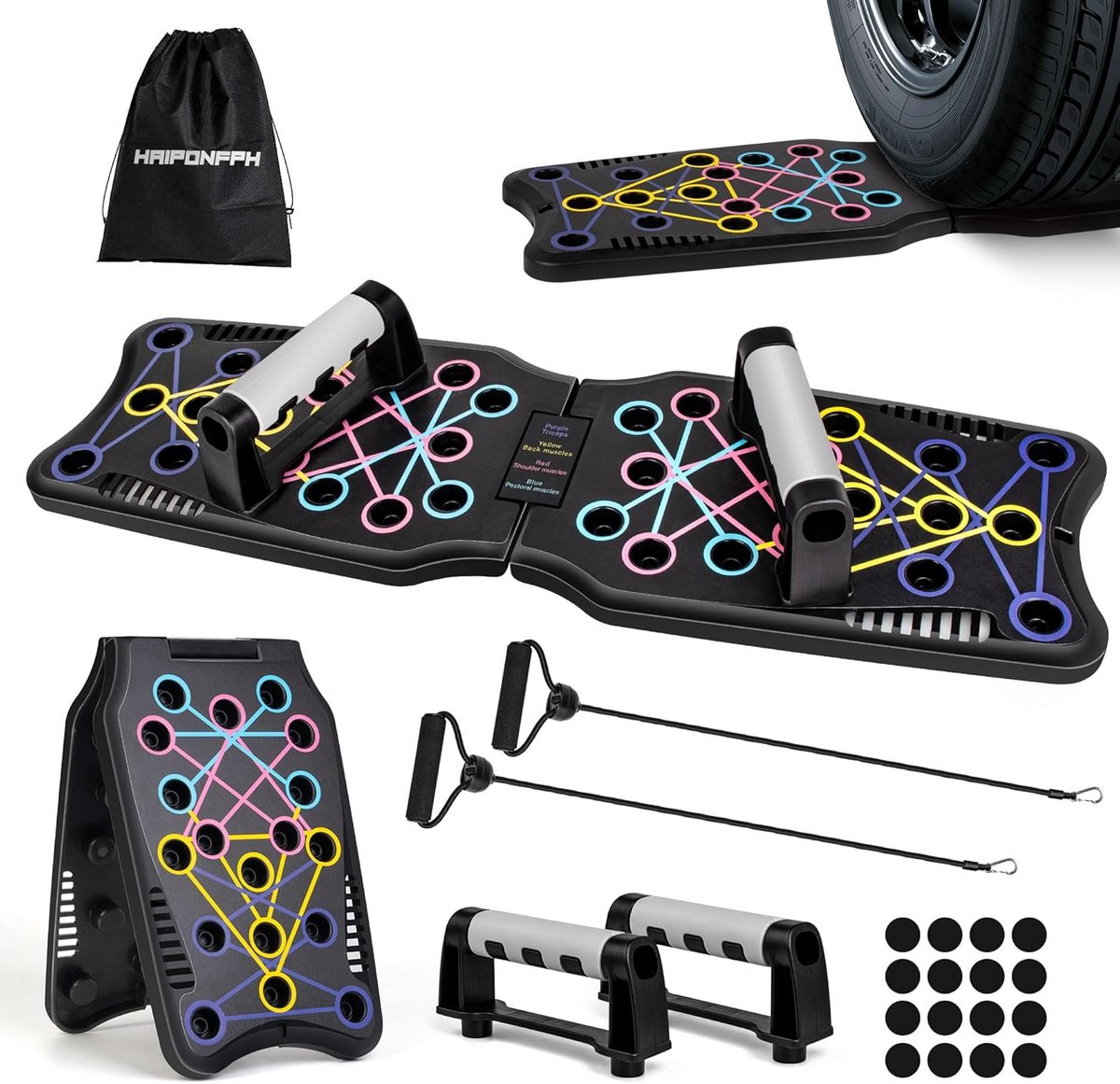 9 in 1 Push Up Board - Multifunctionele Fitness Apparatuur voor Thuis Gym