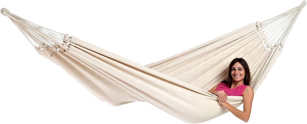 Grote Hangmat voor Binnen en Buiten - XXL Comfort tot 200 kg, Ligvlak 250 x 175 cm