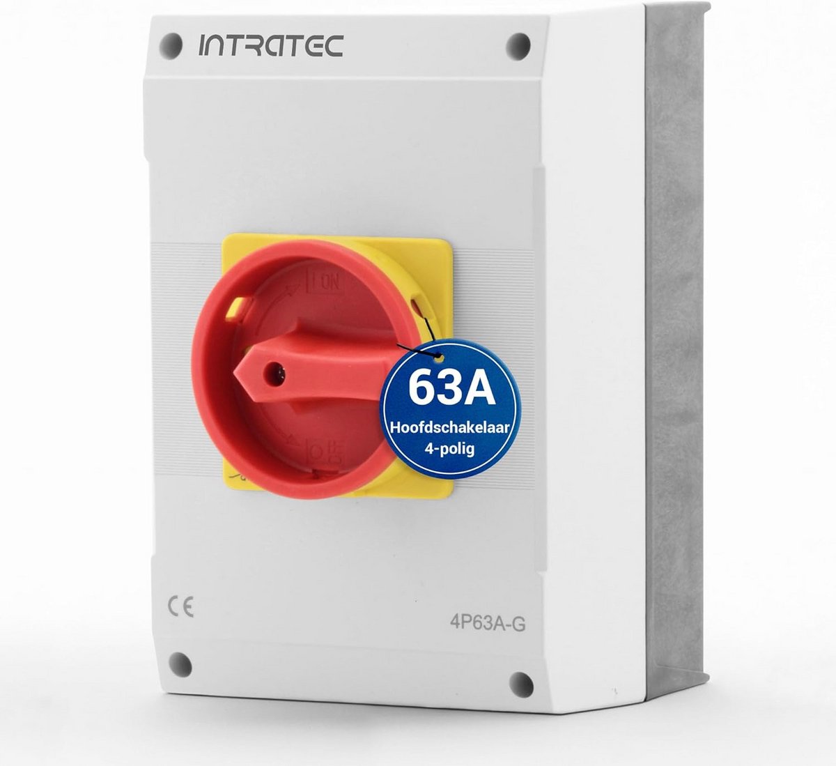 4-polige Lastscheidingsschakelaar 63A IP65 – Veilige Draaischakelaar voor 230V 400V Installaties