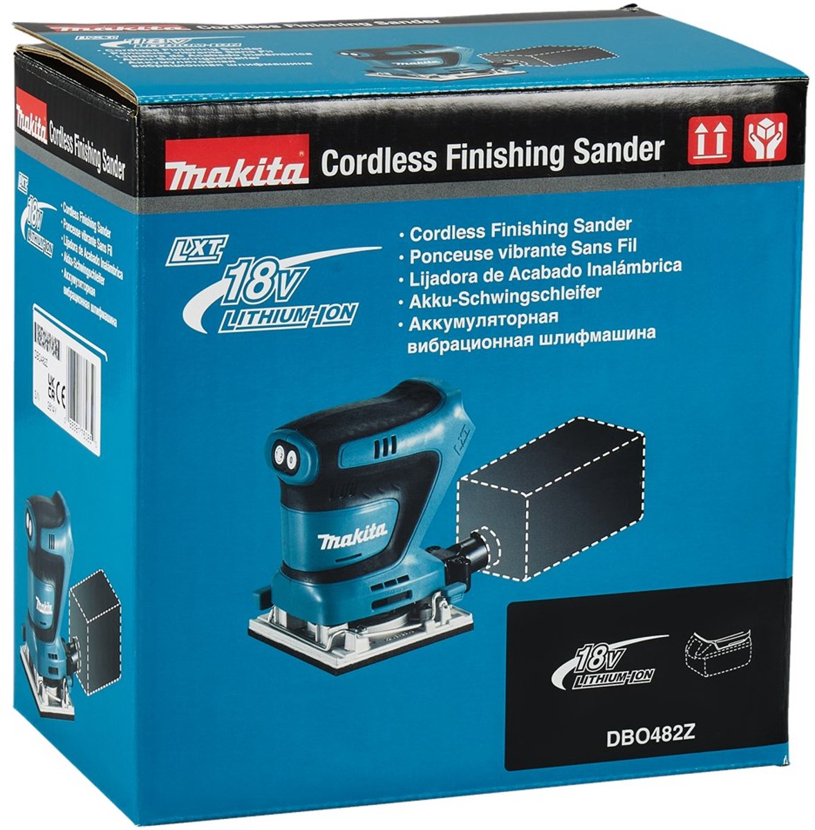 Rechthoekige schuurmachine 18V LXT 112×102 mm (losse machine) – MAKITA DBO482Z – foto 2