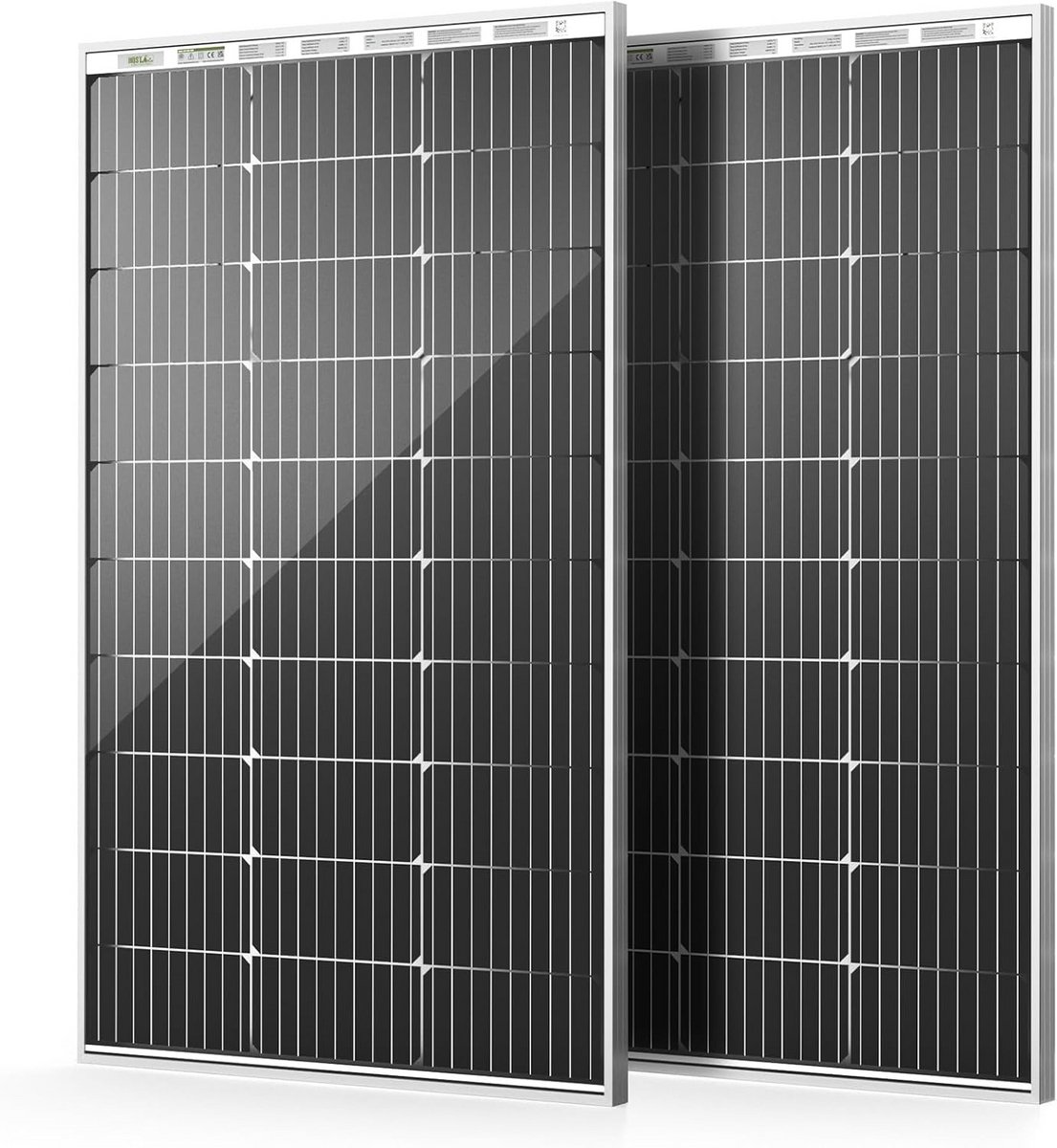 200 Watt 12V Monokristallijn Zonnepaneel Hoog rendement voor Acculader Boot en Caravan