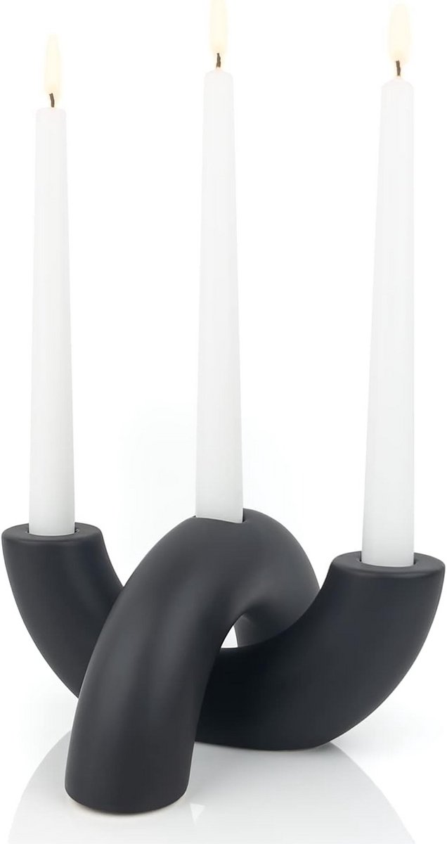 Keramische Kandelaarset - Moderne Decoratie voor Eettafel en Woonkamer - Minimalistische K