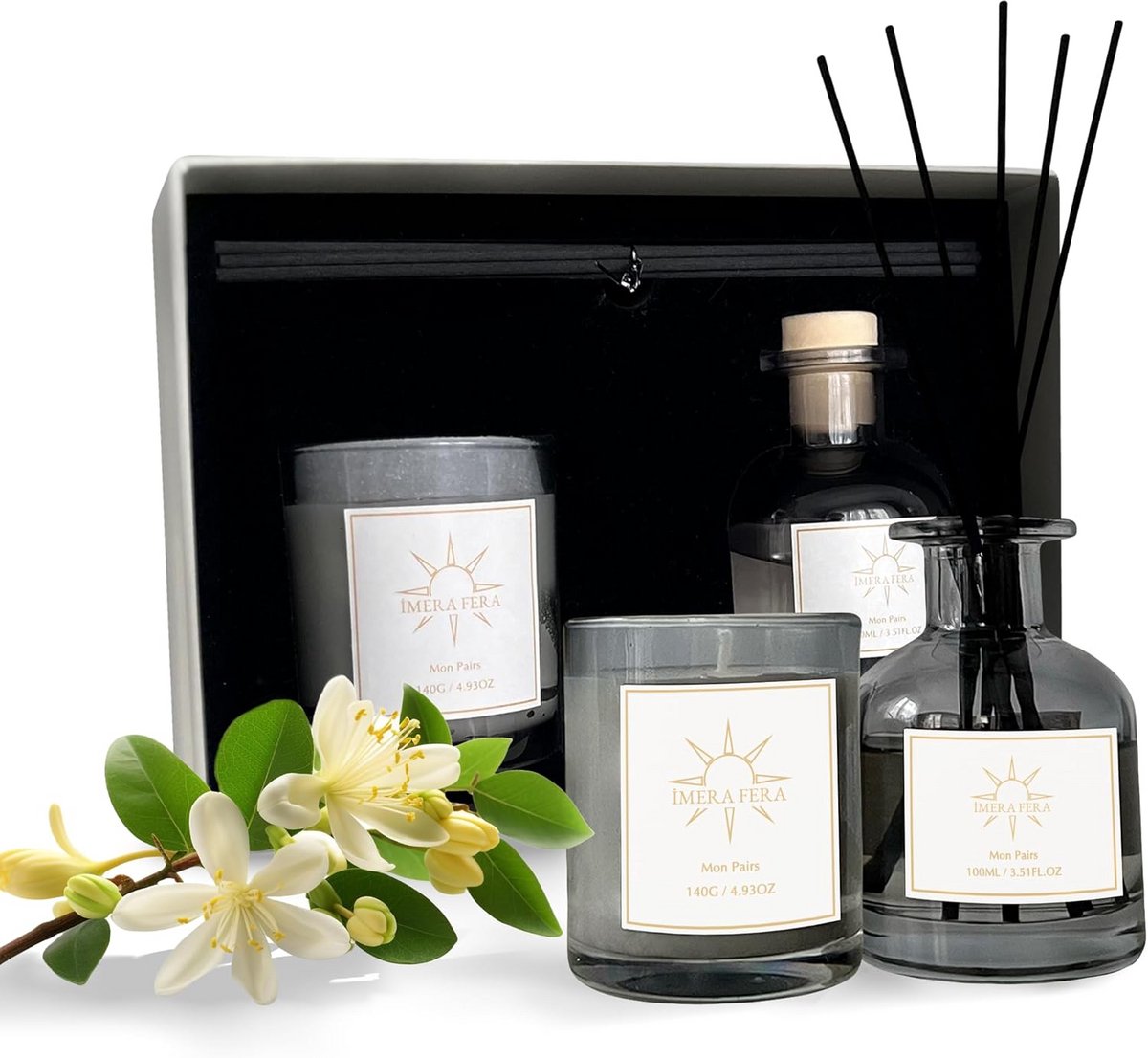 Luxe Geschenkset voor Kaarsen en Diffuser - Perfect Cadeau voor Vrouwen - Ontspanning en Sfeer