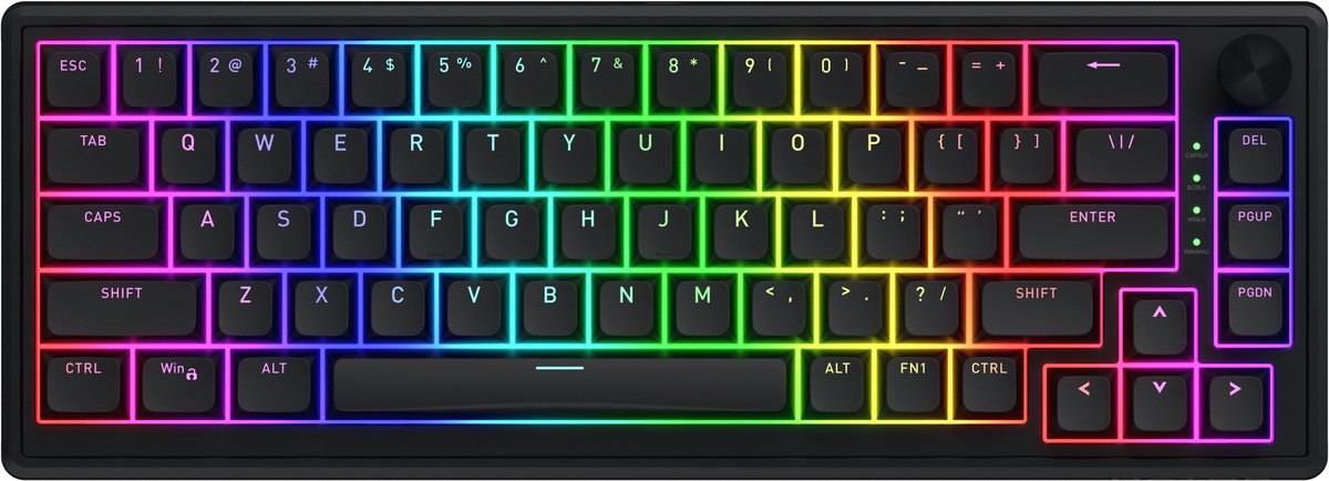 HATOR Skyfall 65 Wired toetsenbord Universeel USB QWERTY Engels Zwart