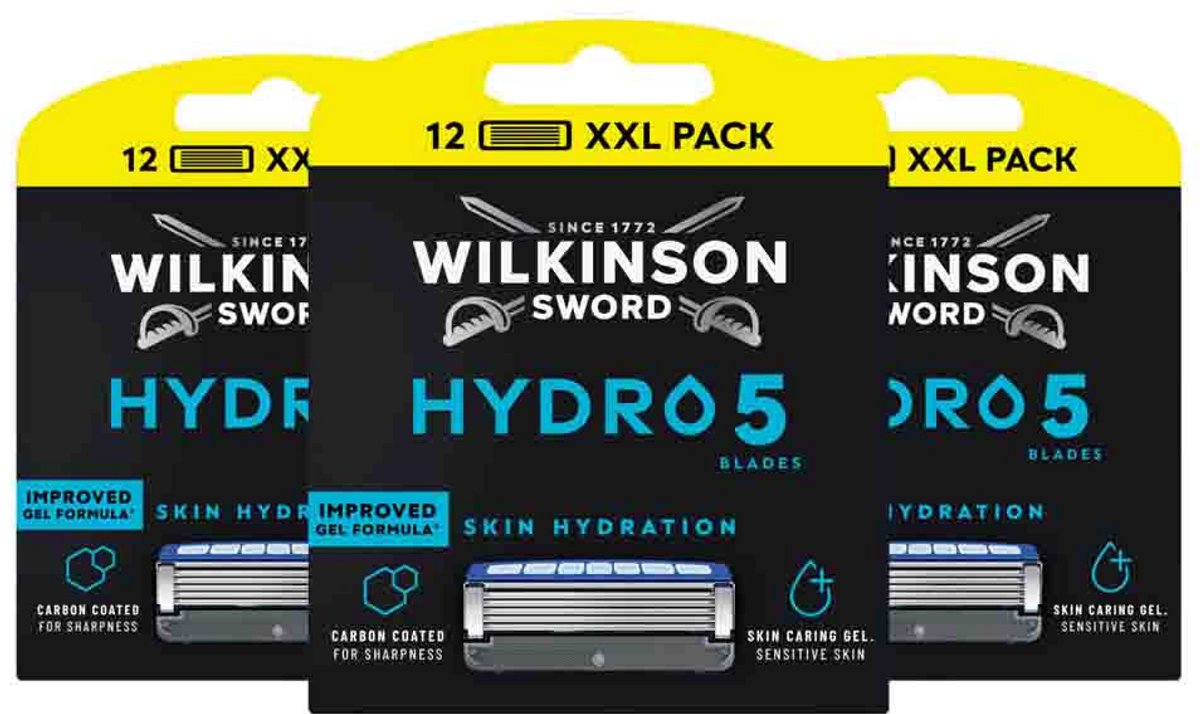 Wilkinson Hydro 5 Navulmesjes - 3 x 12 stuks - Voordeelverpakking