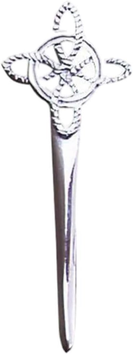 Keltische Kilt Pin met Tweedelige Twist - Schots Accessoire voor Kilts