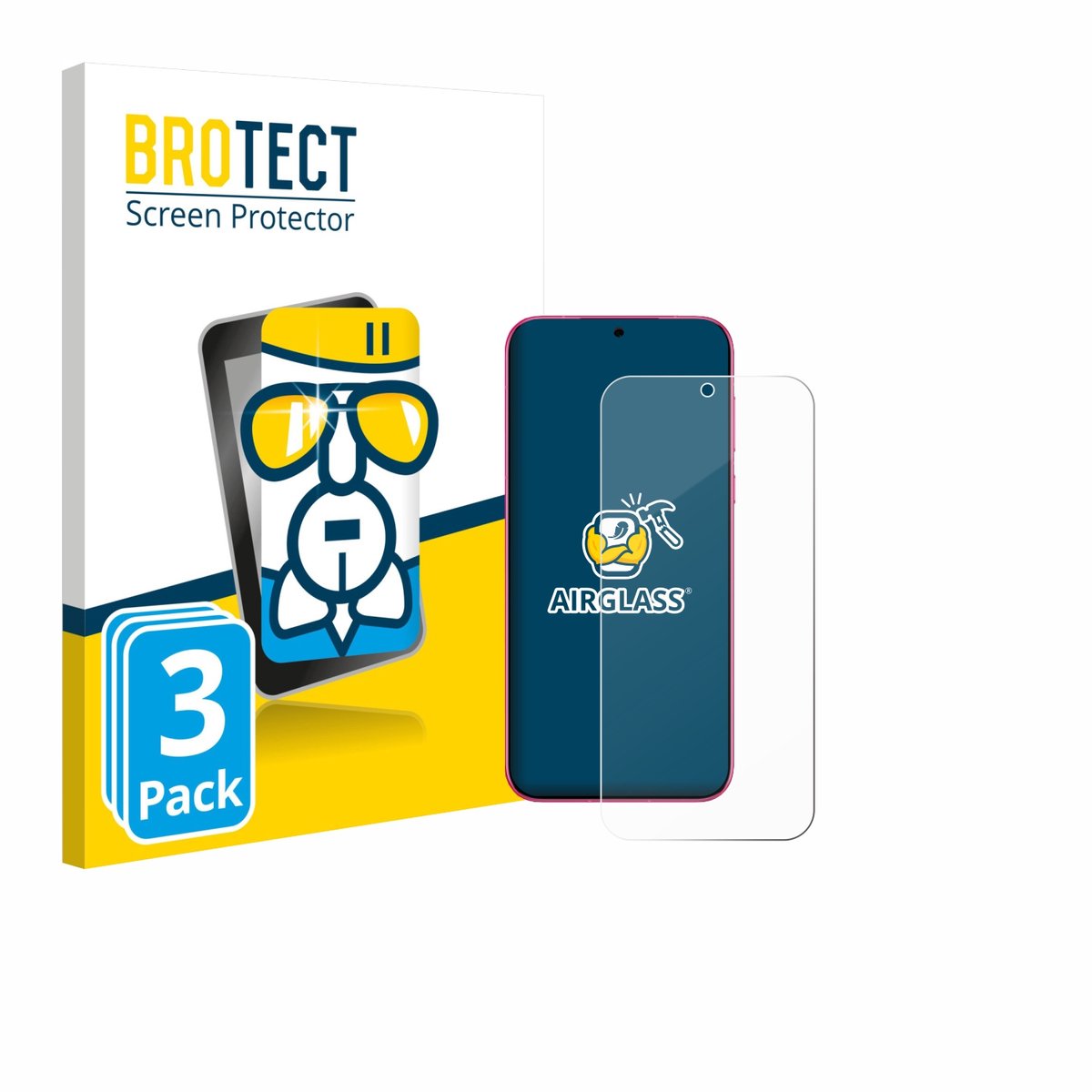 Screenprotector 3 Stuks voor Huawei Pura 80 Beschermglas transparant