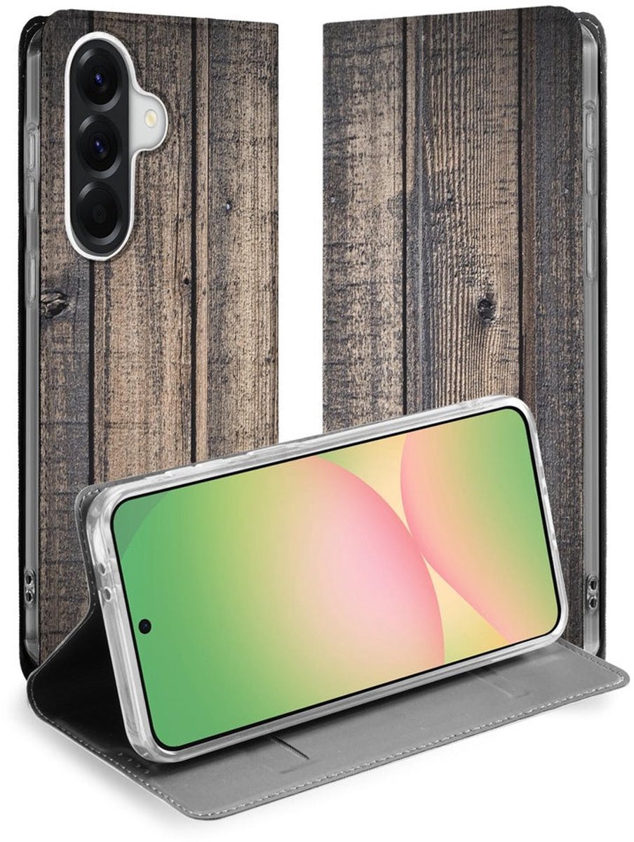 Book Case Samsung Galaxy A57 Steigerhout