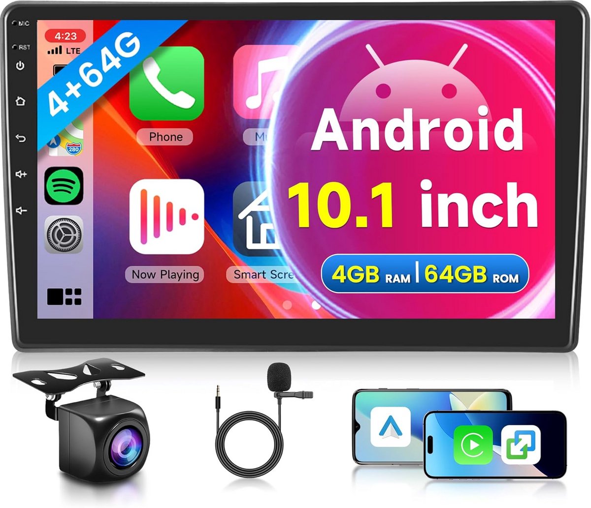 Draadloze CarPlay Android Autoradio 2 Din 10 inch Touchscreen voor Citroen C5