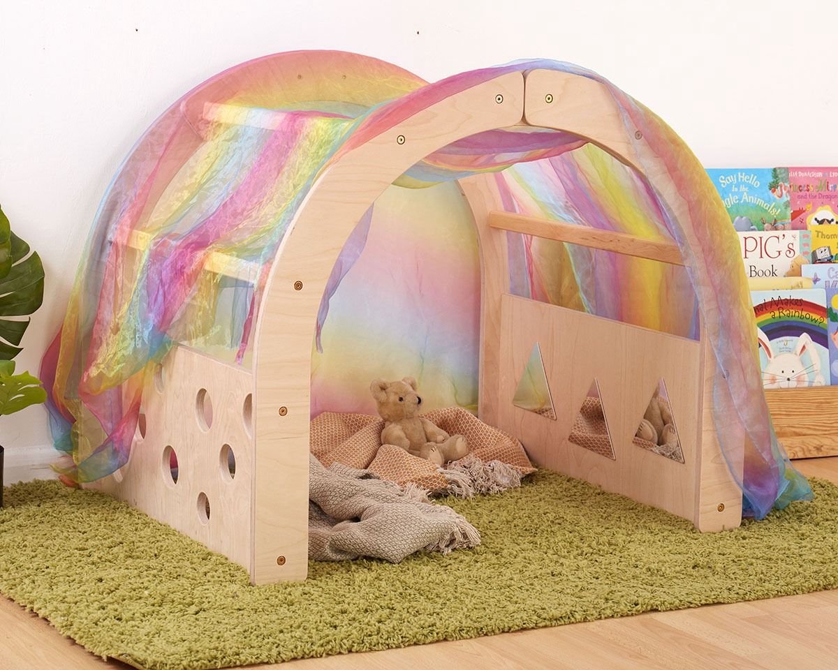 Cosy Mini Rafiki indoor boog rambler met doorkijkgaten speelgoed.