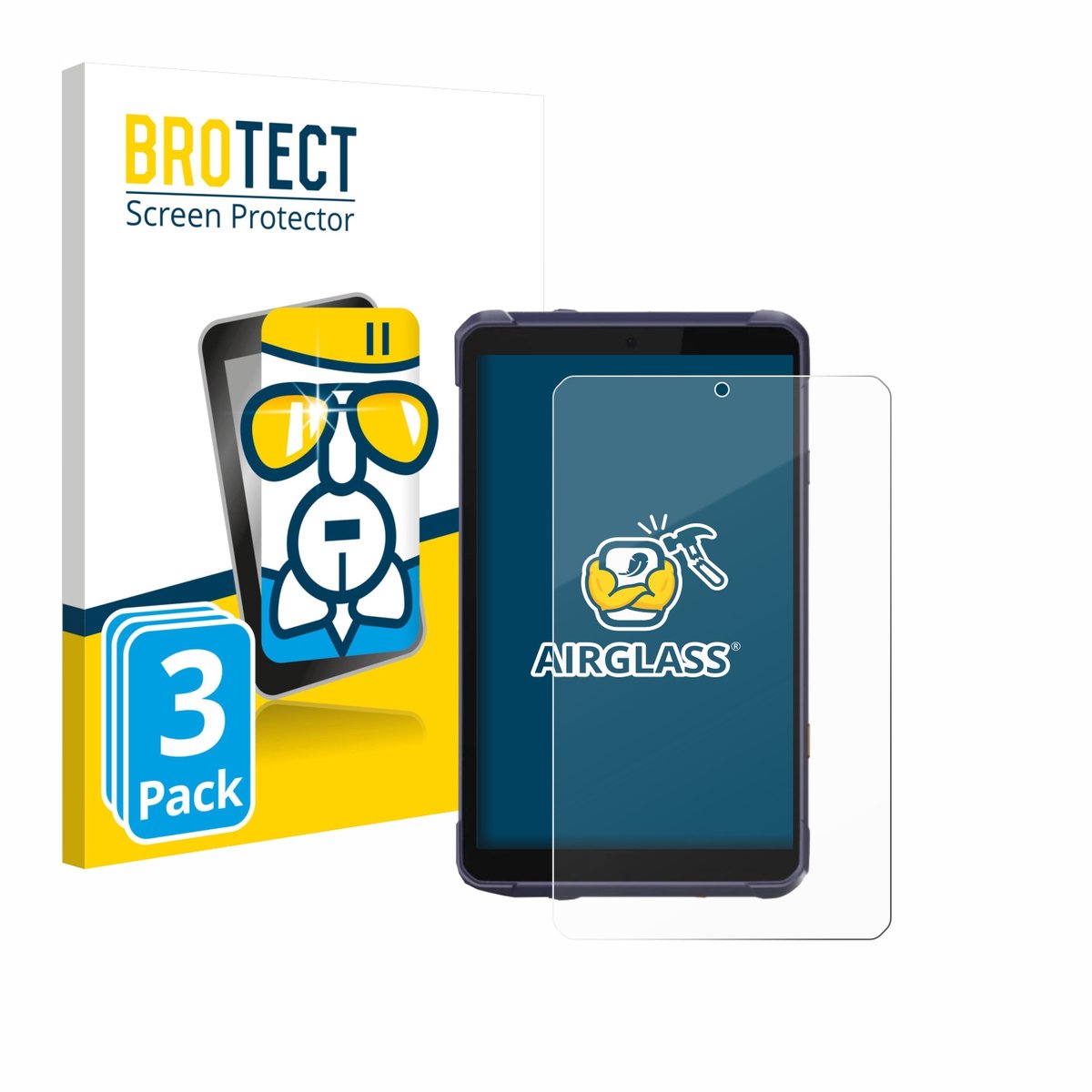 Screenprotector 3 Stuks voor CHCNAV LT800 Beschermglas transparant