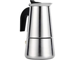Inductie Koffiezetapparaat Roestvrijstaal - Moka Pot voor Espresso en Cappuccino