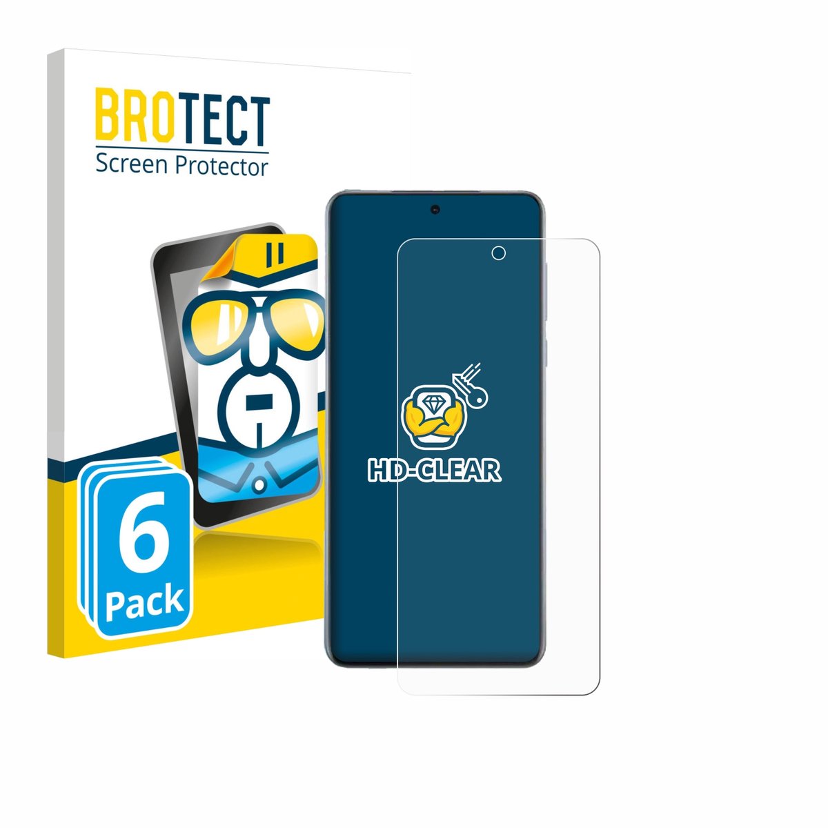 BROTECT - Screenprotector voor Oppo Find X8s+ - Folie Beschermfolie transparant 6 Stuks