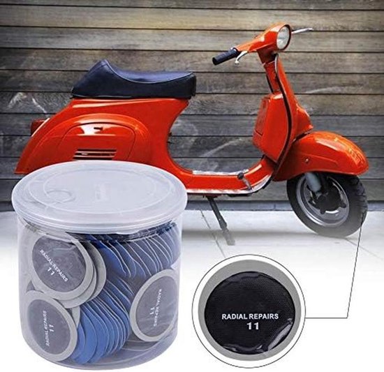 120x Ronde Banden Reparatie Patches 43mm Elastisch Rubber Zonder Vulkaniseren — afbeelding 4
