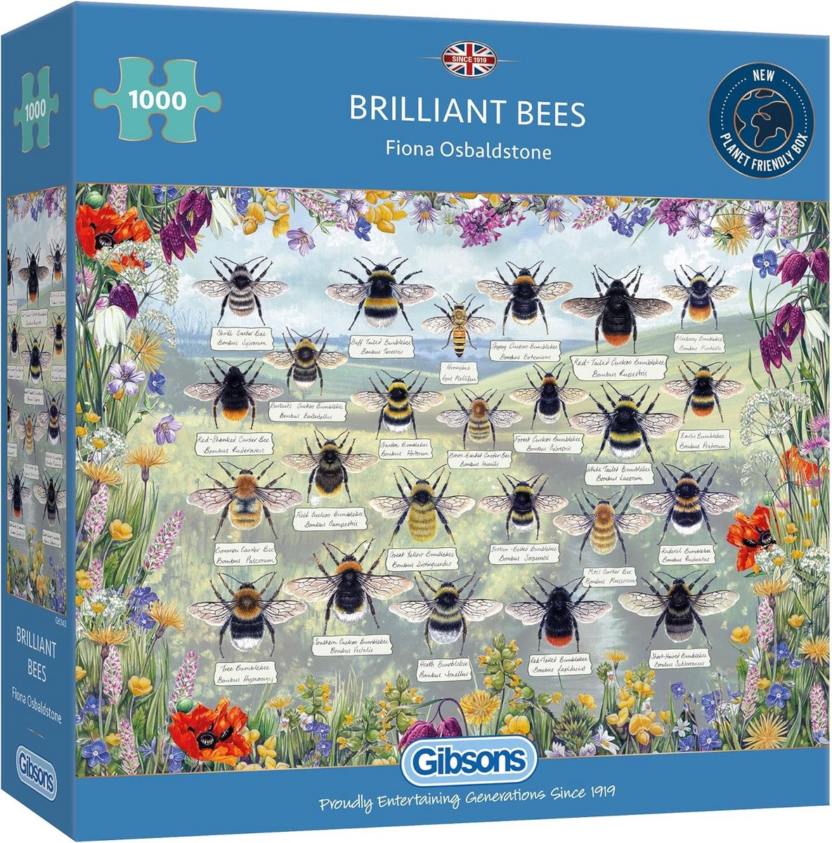 Machtige Bijen Legpuzzel 1000 Stukken - FSC & Recyclebaar