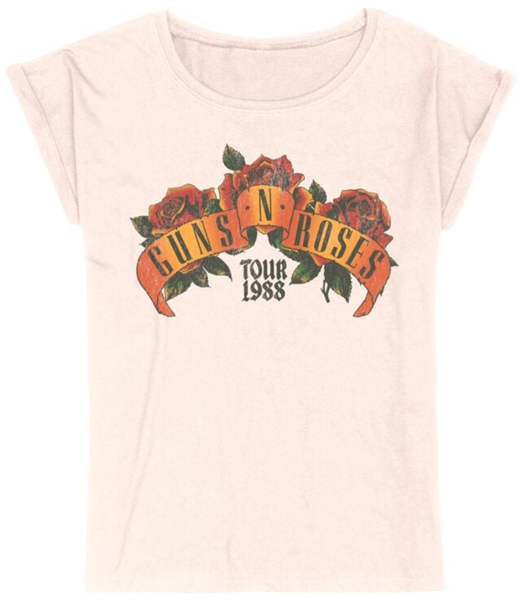 Guns N' Roses Appetite Tour 1988 Roses Dames T-shirt - roze - S