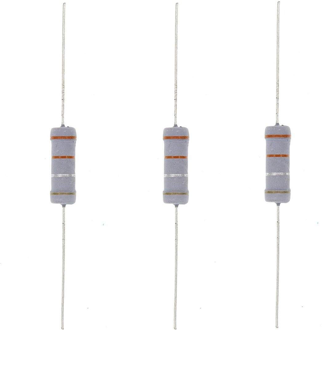 20x Weerstand Metaaloxide Film 0,33 Ohm 5% - Geschikt voor Elektronica Projecten