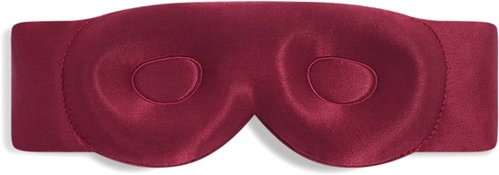 Dore & Rose - Aura Slaapmasker - Oogmasker - Wimper beschermend - Zijden Slaapmasker Voor Mannen en Vrouwen - Eye Mask - Verduisterend - Wallen - Rood
