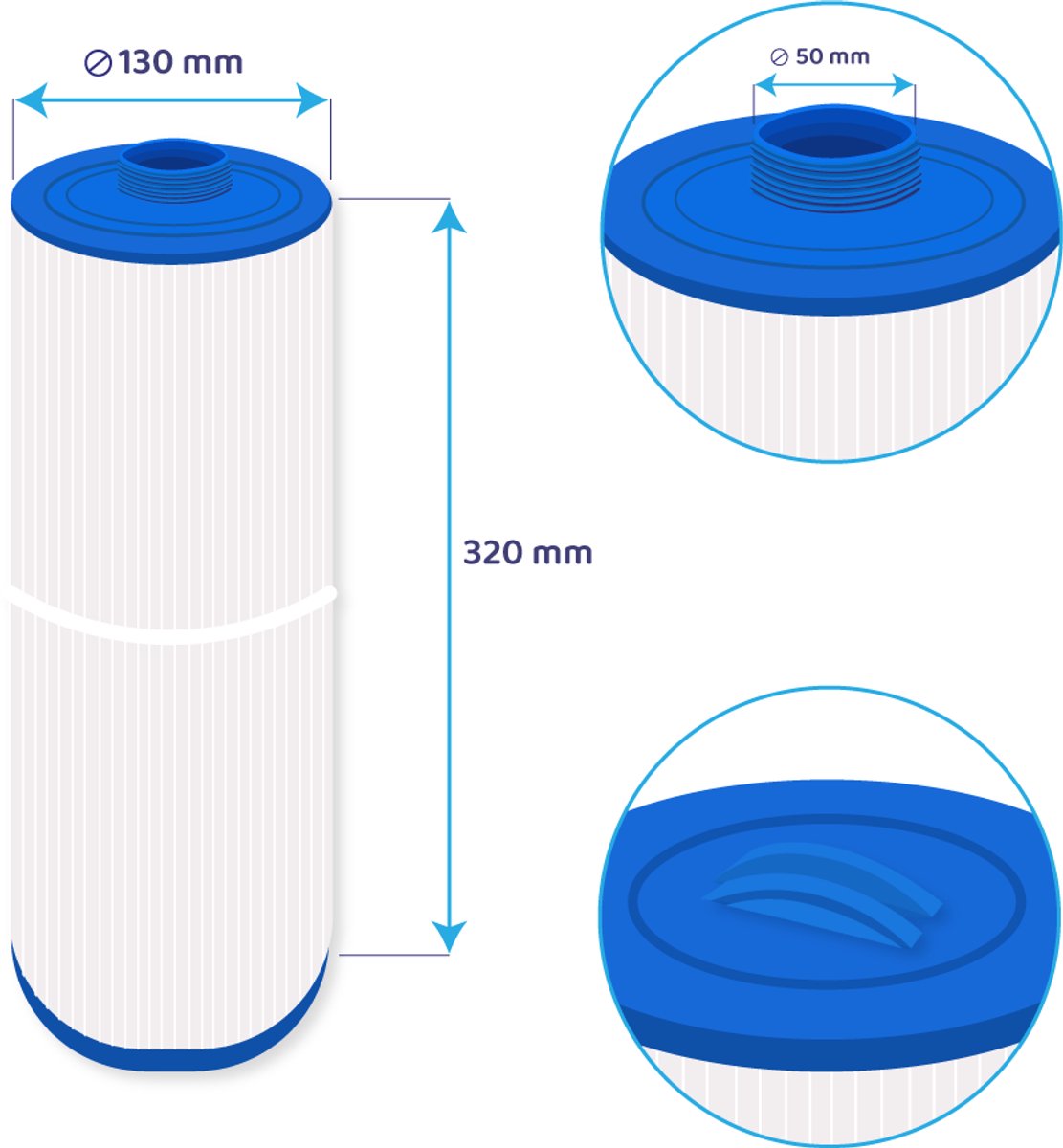 Darlly Spa Waterfilter SC703 / 50351