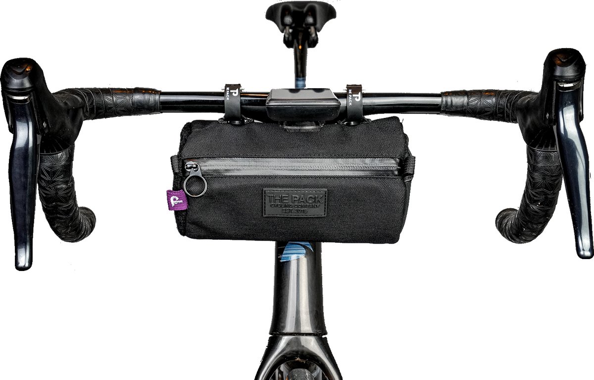 The Pack Snack Bag Dark Charcoal | Stuurtas - Bikepacking - 2L - Stevig materiaal - Zachte binnenzijde - Waterafstotend - Gravelbike