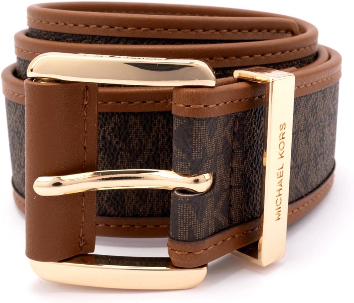 Dames Riem Met Metalen Oogjes en Logo Details - 42mm Breed