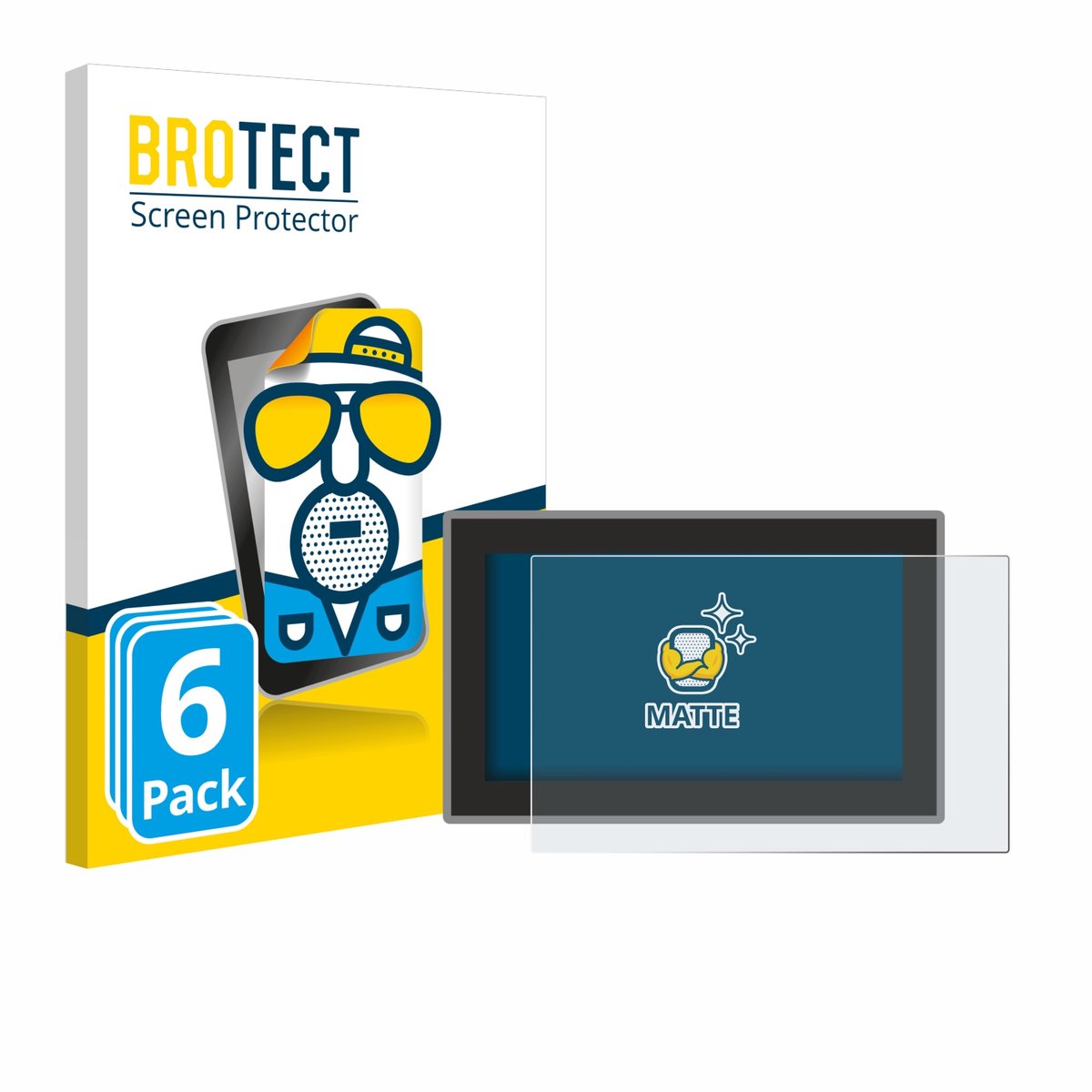 BROTECT - Screenprotector voor Voltcraft VC191 - Folie Beschermfolie matte 6 Stuks
