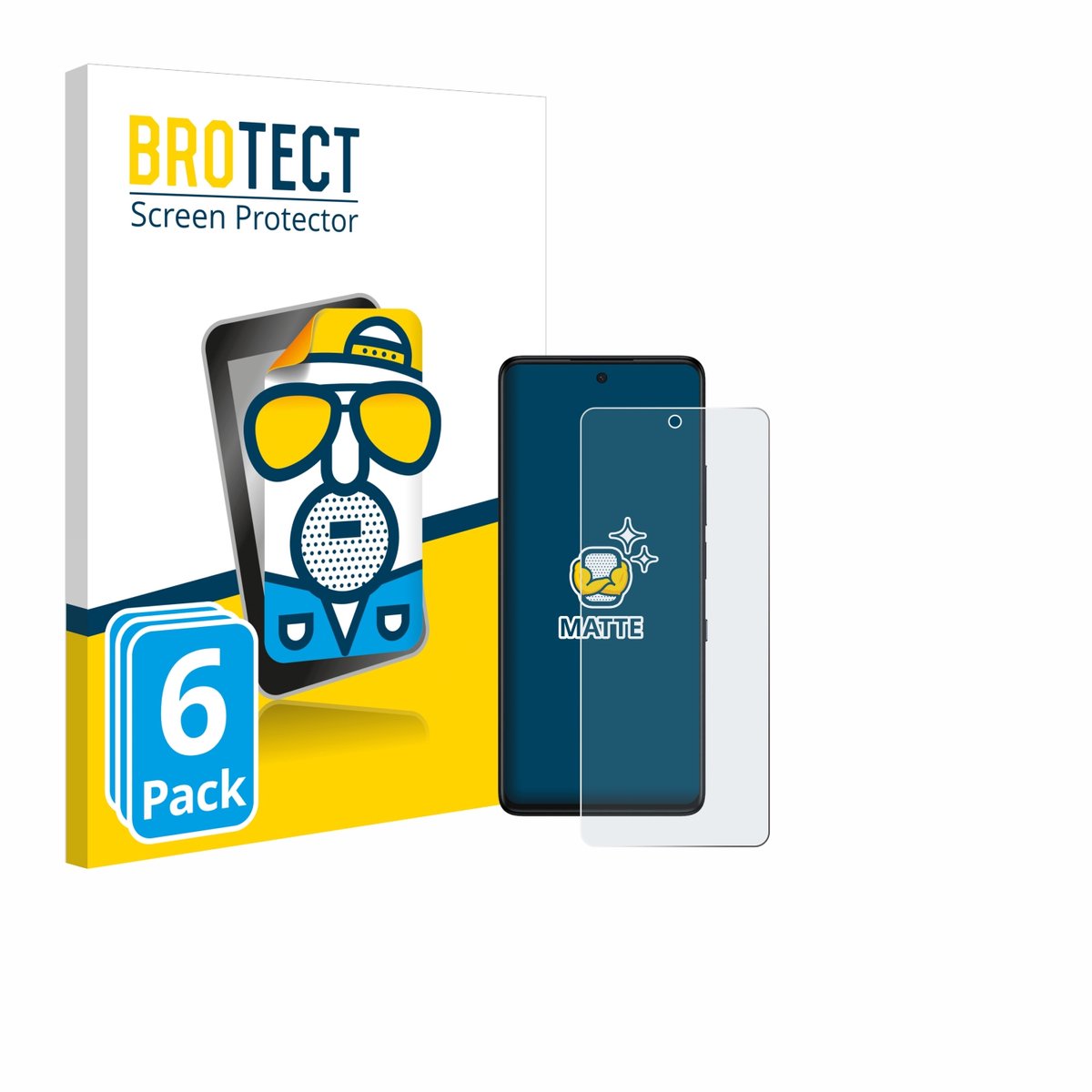 BROTECT - Screenprotector voor TCL 50 Pro NXTPaper 5G - Folie Beschermfolie matte 6 Stuks
