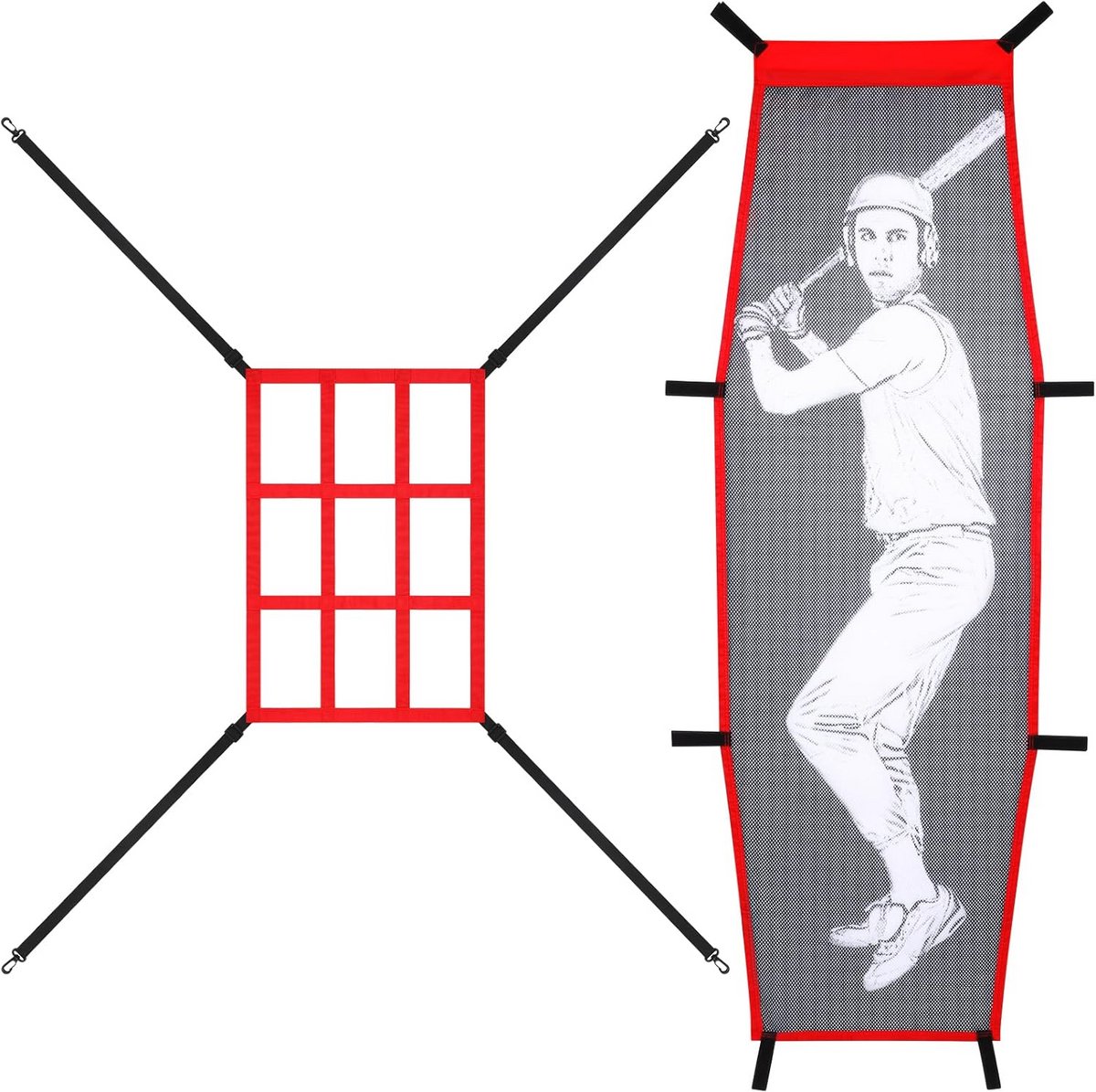 Baseball Softbal Pitching Target en Slagman Dummy voor Training en Nauwkeurigheid