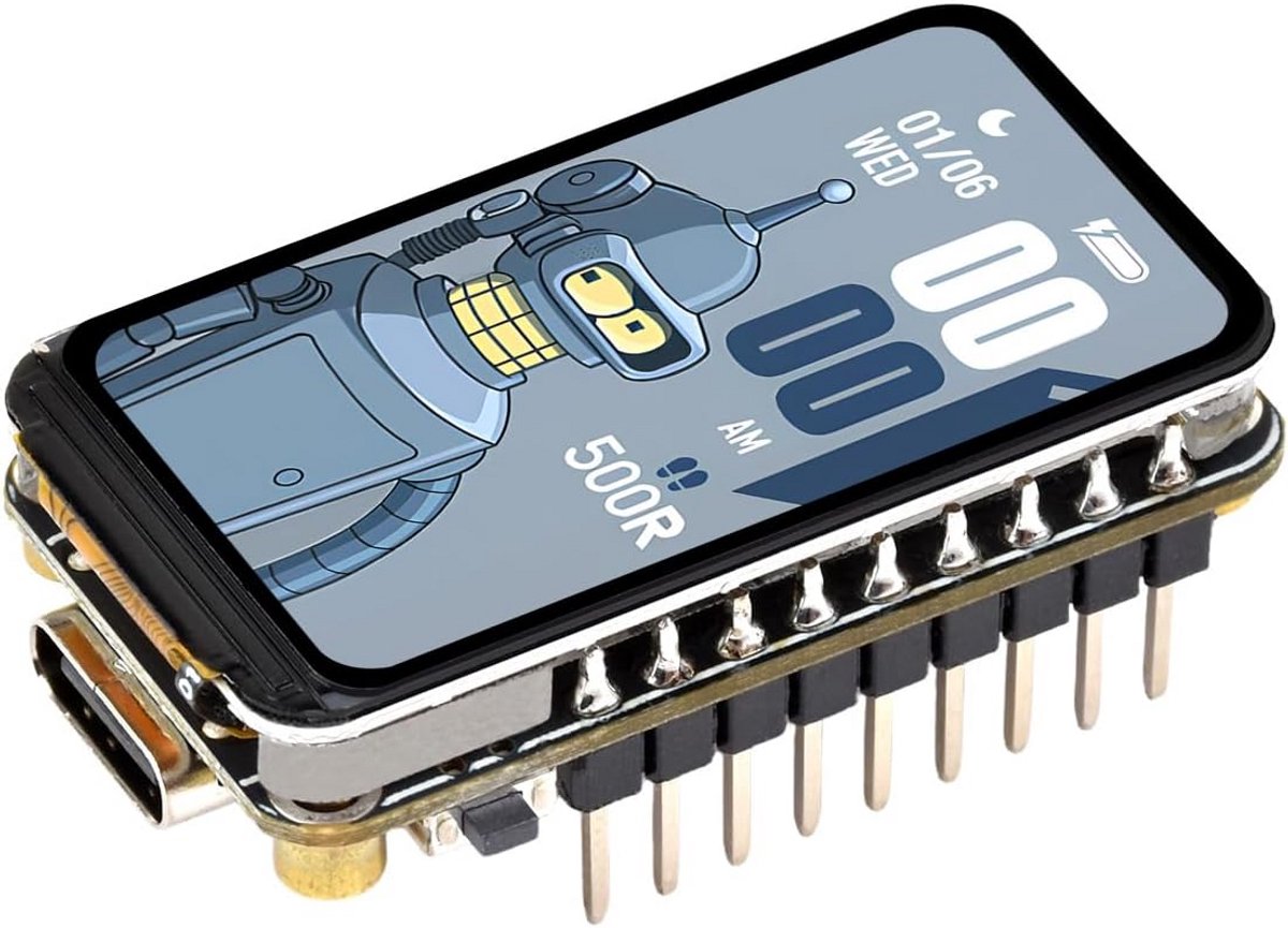 Ontwikkelbord met 1.47 inch Kleurendisplay (172x320), WiFi 6 & Bluetooth