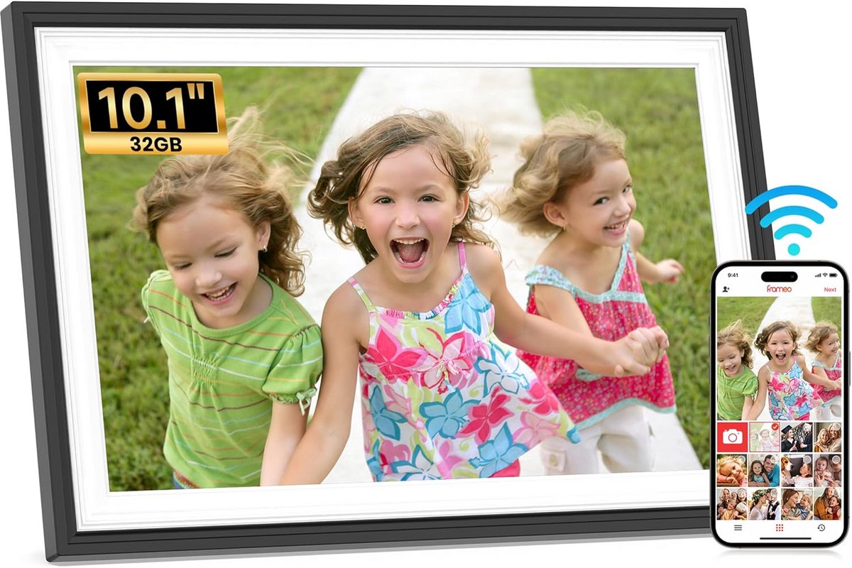 Digitale Fotolijst 10,1 inch WiFi - Eenvoudig Foto's Delen en Weergeven