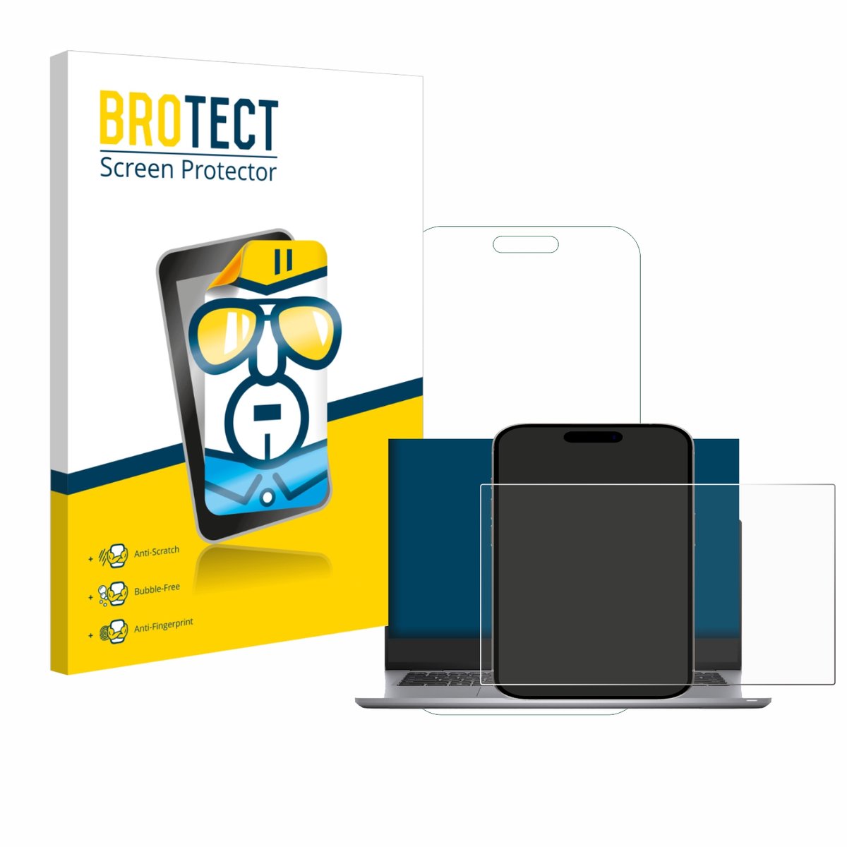 BROTECT - Screenprotector voor Dell Latitude 5421 - Folie Beschermfolie transparant