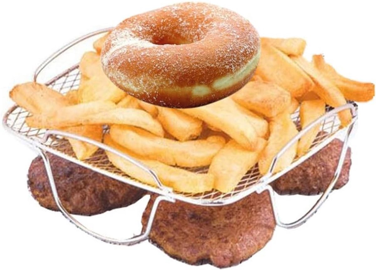 Roestvrijstalen Accessoire Frame voor Luchtfriteuse - Grill en Droogrek