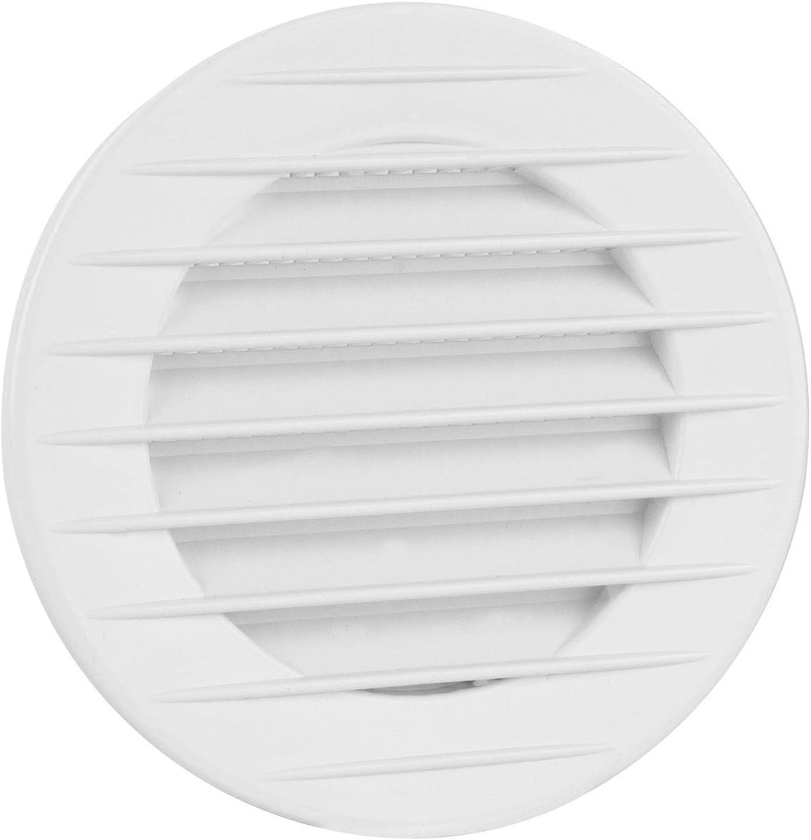 Rond Ventilatierooster Wit 80 mm met Geïntegreerde Horgazen - Voor Binnen en Buiten