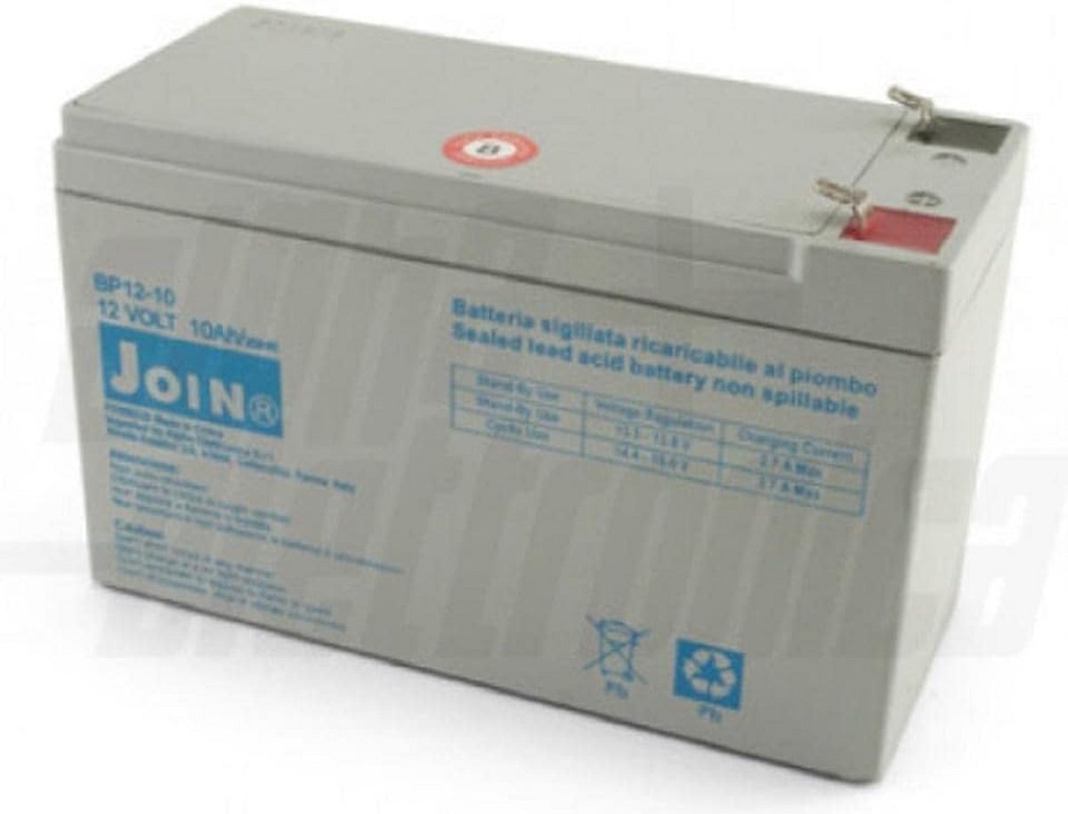 Loodaccu 12 V - AGM Batterij - Noodstroom Toepassingen - Lood-zuur Technologie - 65x151x94 mm