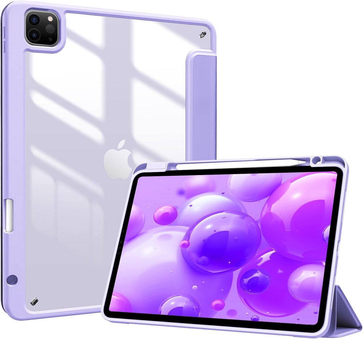 Schokbestendige Smart Case voor iPad Pro 11 inch met Penhouder - Transparante Achterkant