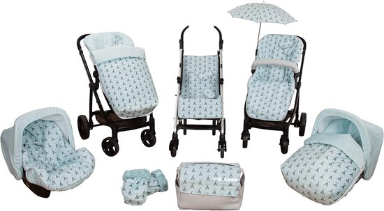 Warme Voetenzak voor Kinderwagen of Buggy met Bijpassende Wanten Uniseks — afbeelding 3