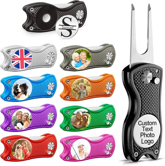 Golf Divot Reparatie Tool met Magnetische Ball Marker - Inclusief Pop-up Knop — afbeelding 2