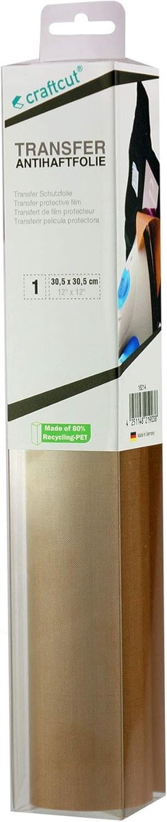 Teflon Antiaanbakfolie 30.5x30.5 cm voor Transferpers en Strijkijzer