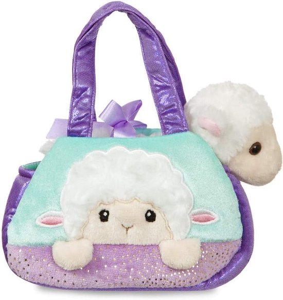 Luxe Pluche Knuffel Lam in Draagtas - Peek-a-Boo Speelgoed — afbeelding 3