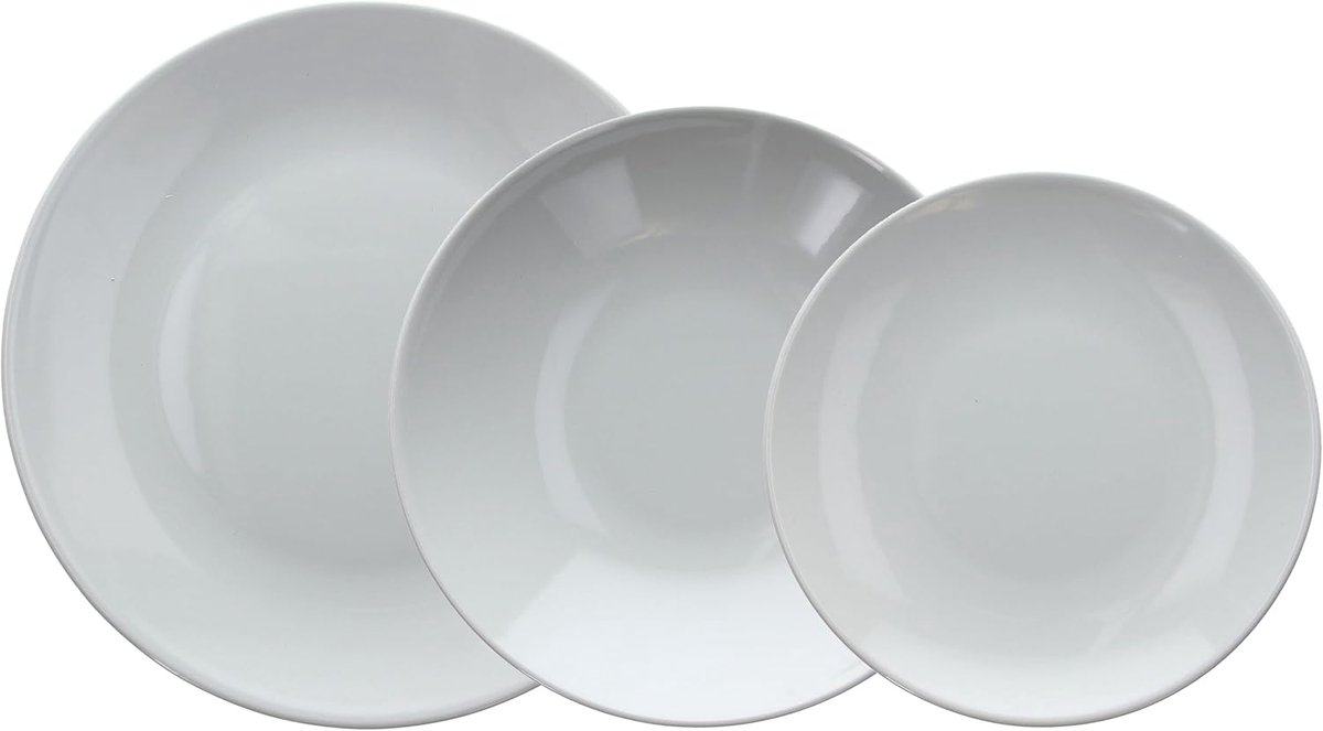 18-delig Aardewerk Servies Set voor 6 Personen, Grijs