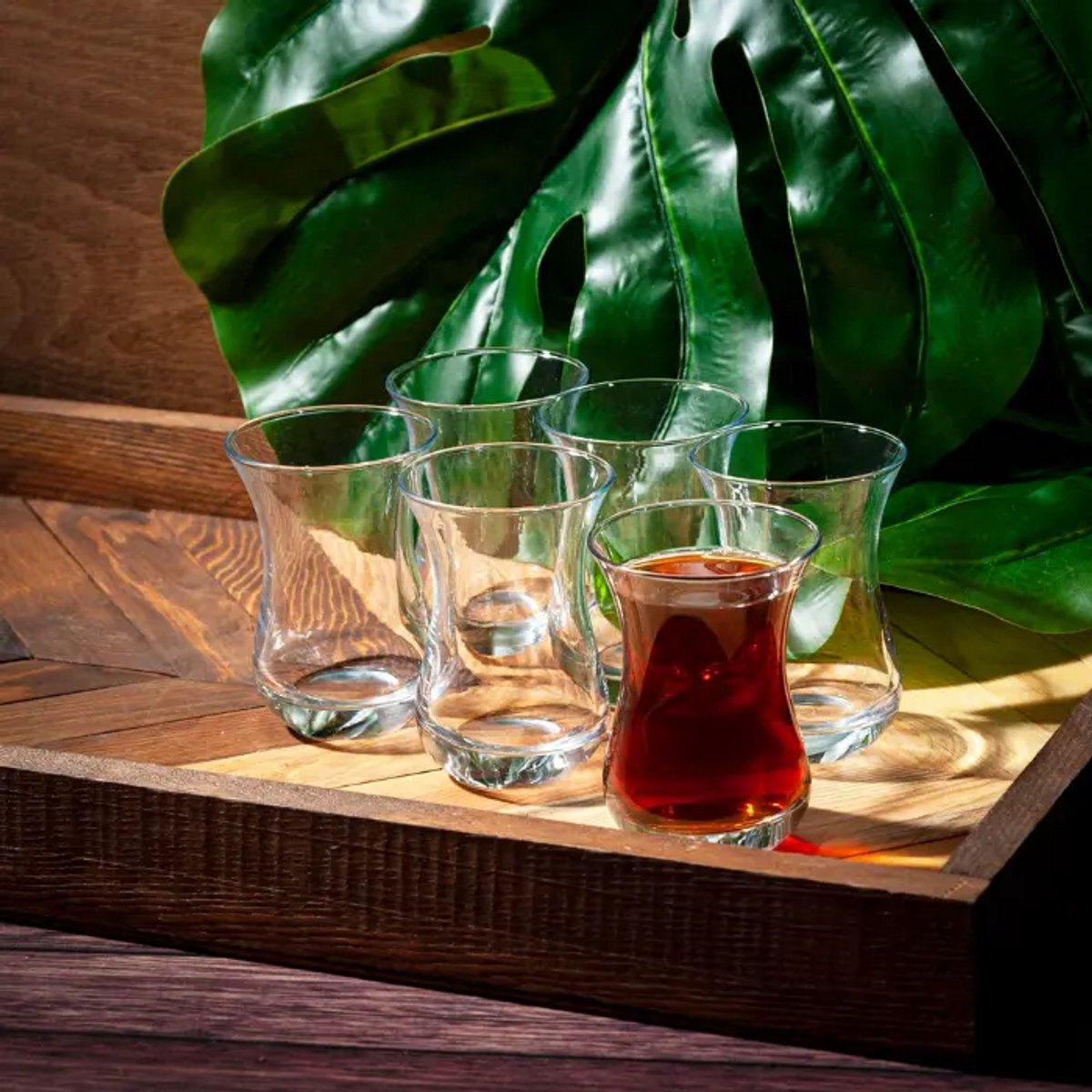 Pasabahce Aida theeglazen set van 6 – 160 ml – hittebestendig – vaatwasserbestendig