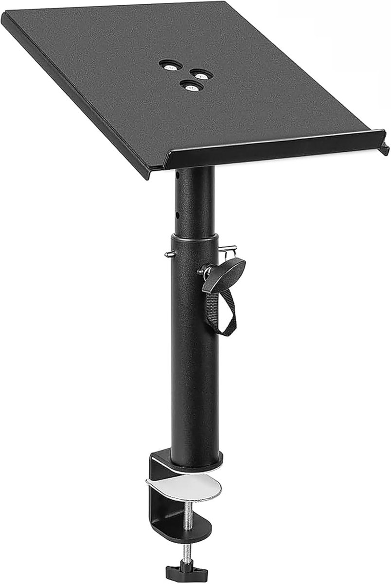 Verstelbare Desktop Speaker Stands - Klem-op Bureaumontage voor Studiomonitoren en Luidsprekers