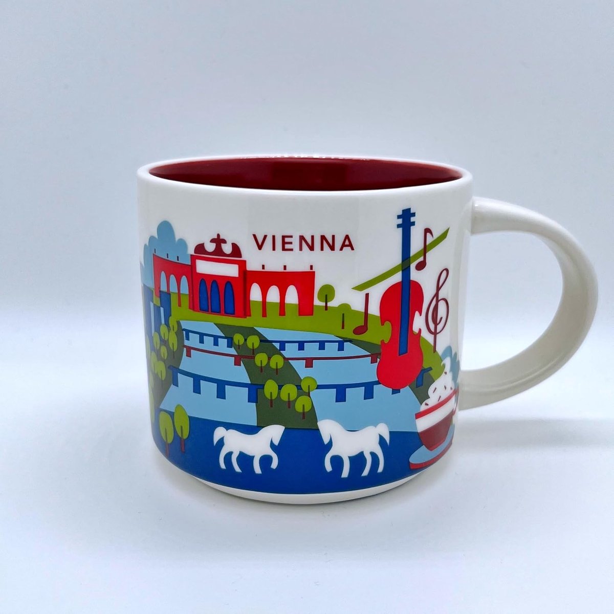 Exclusieve Keramische Koffiemok Stadseditie Wenen 415 ml