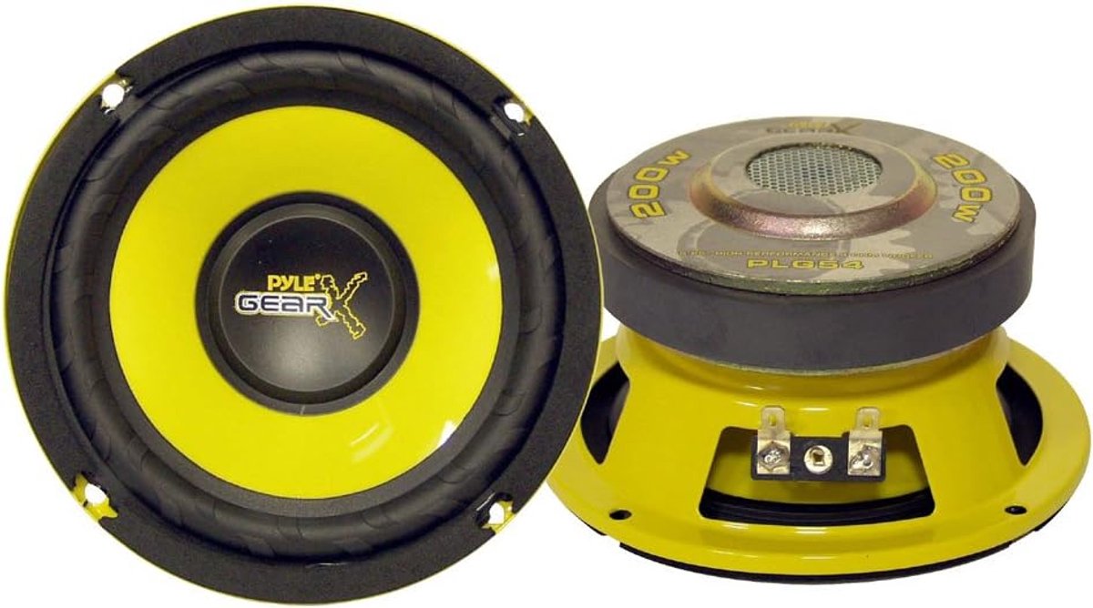 Woofer Mid Bass - Auto Luidspreker - Muziek Luisteren - Hoge Temperatuur Spoel - 127 cm - Geel