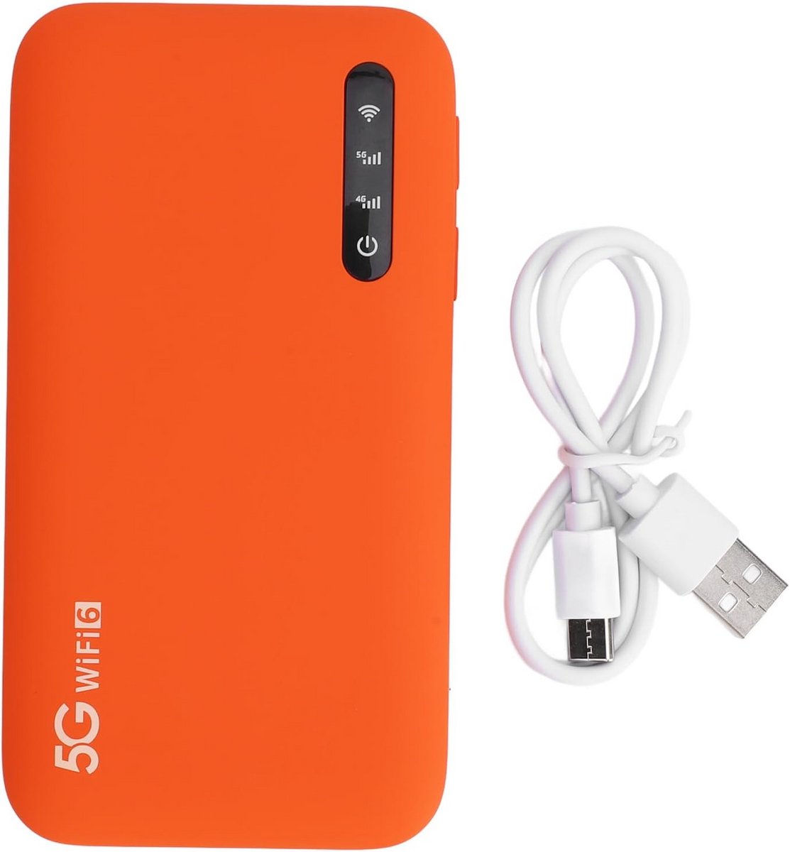 Mobiele Hotspot - Draagbare Router - Snel Internet - WiFi6 Dubbele Band - 13.6 x 7.2 cm - Oranje
