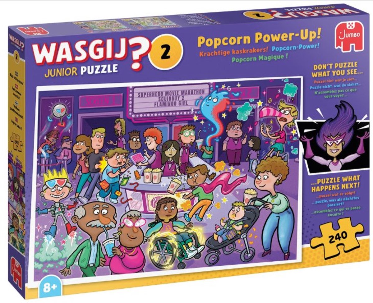 Wasgij Junior - Krachtige kaskrakers! - 240 stukjes - Legpuzzel voor kinderen — afbeelding 4