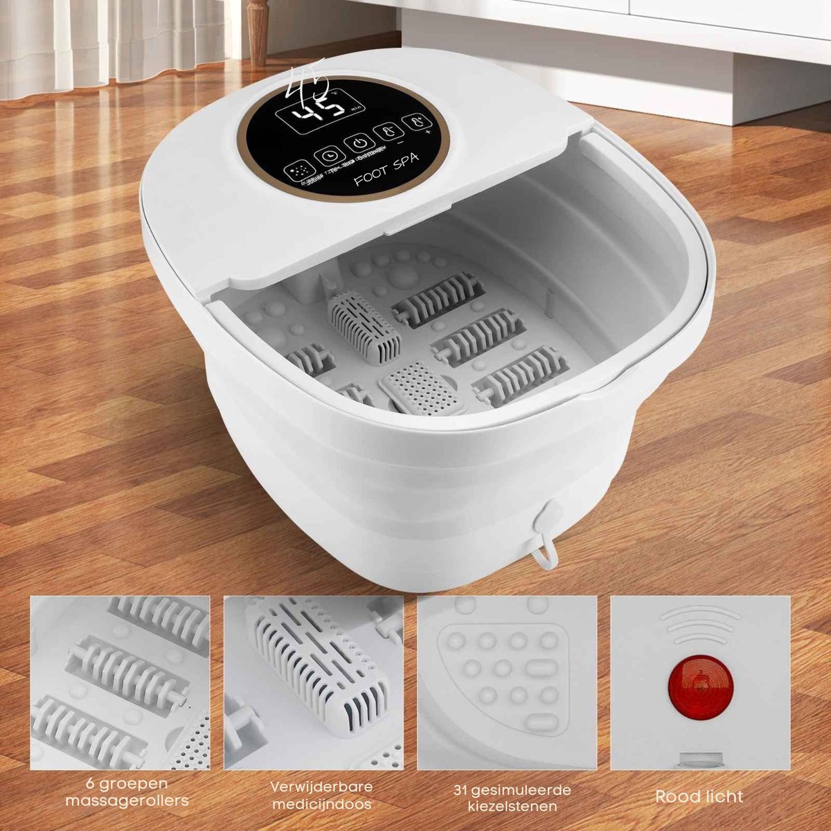 Rbefeuly Elektrisch Voetenbad met Massage en Verwarming - afbeelding 2
